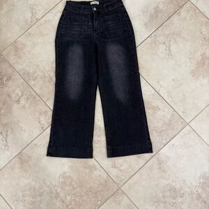 Classic Black Wide Leg Jeans